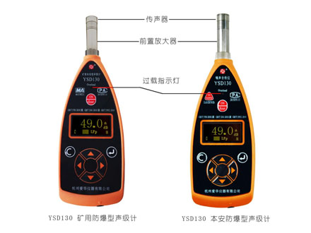 YSD130型礦用本安型聲級(jí)計(jì)